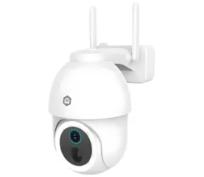 Nedis venkovní IP kamera bílá / Kamera / PTZ / Wi-Fi / dobíjecí / 3 Mpix / IP65 / noční vidění 10 m