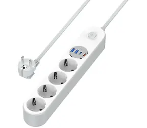 Colorway Zásuvková lišta / 4x Schuko / 2x USB-C 20W / 2x USB-A / kabel 2m