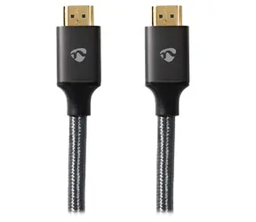 Nedis ProfiGold antracit / Kabel HDMI / 8K 60Hz / 48 Gbps / Ethernet / 2 m
