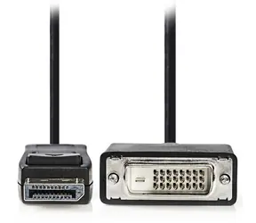 Nedis redukce DisplayPort - DVI-D černá / Redukce / DisplayPort - 24+1pinová DVI-D / 2 m
