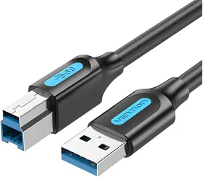 Vention černá (COOBI) / Kabel USB 2.0 A-B / 3 m