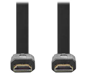 Nedis High Speed HDMI 2 m černá / Kabel HDMI / 4K 30 Hz / Ethernet / zlacené konektory / plochý / bulk
