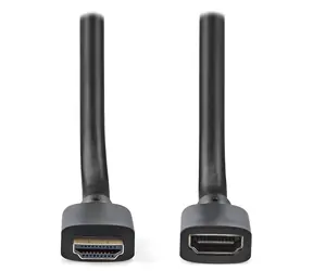 Nedis Ultra High Speed HDMI prodlužovací 1 m černá / Kabel HDMI / 8K 60Hz / 48 Gbps / Ethernet / zlacené konektory
