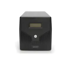 DIGITUS Line-Interactive UPS / 1500VA/900W / 12V/9Ah 2x baterie / 4x Schuko / USB / RS232 / RJ45 / LCD