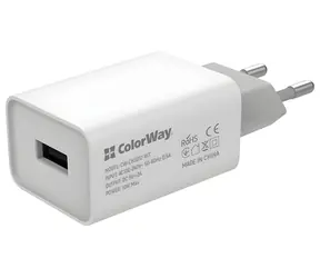 Colorway bílá / Síťová nabíječka / 1x USB / 10 W / 100-240 V