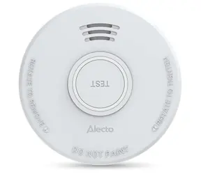 Nedis Alecto SD110 bílá / Kouřový alarm / EN 14604 / 1x 9V/6F22 / 85 dB / výdrž 10 let