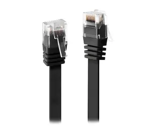 XtendLan Cat6 UTP černá / Patch kabel / plochý / 7 m