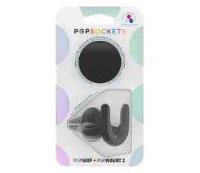 PopSockets Car Vent 2 + PopGrip černá / Držák telefonu do auta / uchycení do ventilace
