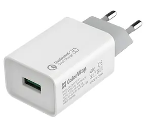 Colorway Síťová nabíječka 18W / Nabíječka / 1x USB / 100-240V
