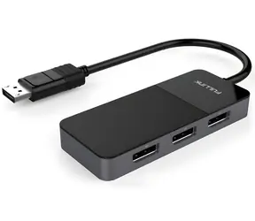 PremiumCord adaptér MST DisplayPort 1.4 na 3x DisplayPort černý / Adaptér / 8K / 3x 4K
