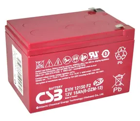 CSB 6-DZM-12 / Pb záložní akumulátor / VRLA AGM / 12V / 15Ah