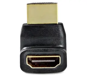 Nedis HDMI adaptér černá / Adaptér / HDMI konektor – HDMI zásuvka / úhlový 270°