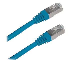 XtendLan SFTP CAT6A LSFRZH 0,5m modrá / Patch kabel / RJ45-RJ45