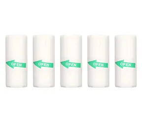 HELMER Samolepicí etikety pro TP01/TP02 / Etikety v kotoučích / 55x25 mm / termo papír bílý / 5 ks