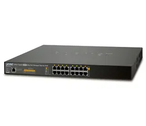 Planet UPOE-800G / PoE injektor / 8x Gigabit / IEEE 802.3bt / <400W (90W/port) / scheduler+watchdog