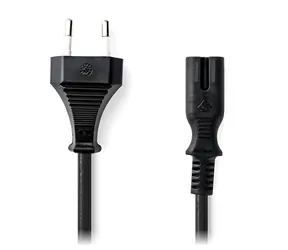 NEDIS napájecí kabel Euro - IEC-320-C7 černý / Napájecí kabel / přímý konektor / 230 V / 5 m