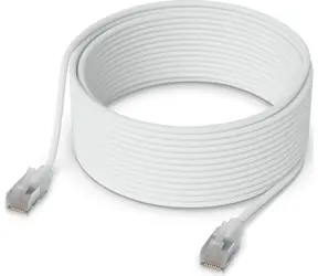 Ubiquiti UniFi Premium Patch Cable 15m bílá / Patch kabel / Cat6A / RJ45 / Etherlighting / PoE++