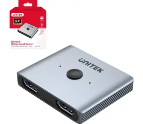 Unitek Obousměrný přepínač HDMI 2.1 2v1 / Přepínač / 8K 60Hz
