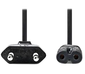 Nedis napájecí kabel Euro - IEC-320-C7 černý / Napájecí kabel / dvoulinka / 2 m