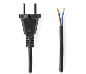 Nedis napájecí kabel k vysavači černý / Napájecí kabel / CEE 7/17 / 250 V / 15 m