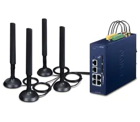 PLANET dual 5G/LTE bezpečnostní brána / Bezpečnostní brána / 2x WAN + 3x LAN / DI/DO / GPS / DIN / IP30
