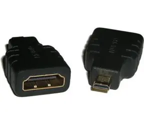 LogiLink AH0010 HDMI Micro - HDMI černá / Adaptér / Micro HDMI (M) na HDMI (F)