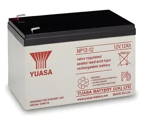 Yuasa NP 12-12 olověný akumulátor 12V 12Ah / Akumulátor / VRLA / bezúdržbový