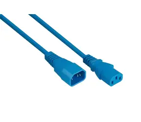 Kabelmeister C14-C13 modrá / Prodlužovací napájecí kabel / 2 m