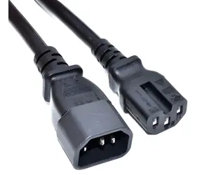 Akyga AK-UP-06 / Napájecí kabel / IEC C14 - C15 / 1,8 m