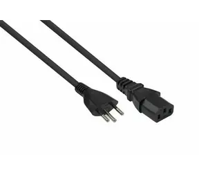 Kabelmeister síťový kabel Švýcarsko Typ J - C13 černá / Napájecí kabel / 1,8 m / 250 V / 10 A