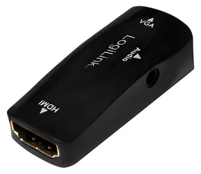 LogiLink Adaptér HDMI na VGA + audio černá / Adaptér / HDMI 1.3 / Full HD 1080p / Čipset AG6200