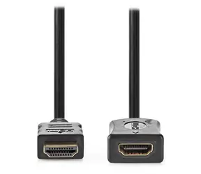 Nedis HDMI prodlužovací kabel černý 5m / Prodlužovací kabel / HDMI 2.0 / S ethernetem / 4K 60Hz / Zlacené konektory