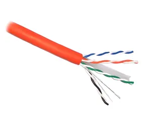 PLANET Elite oranžová / UTP kabel / Cat6A / drát / 4 páry / LS0H / 305 m / B2ca-s1,d1,a1