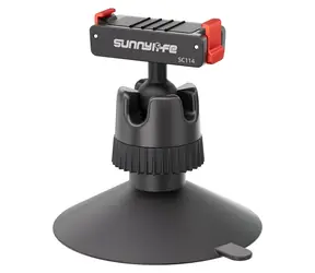 Sunnylife SC114 / Magnetický adaptér / pro DJI Osmo 360, Action 5 Pro, 4, 3 / kulový kloub 360° / přísavka 68 mm
