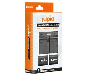JUPIO Sada 2x NP-FZ100 + duální nabíječka pro Sony / Akumulátor a nabíječka / 2040 mAh / Li-Ion