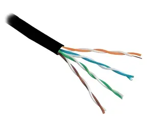 Planet Elite UTP kabel drát venkovní / Síťový kabel / Cat5e / 4 páry / PE plášť / cívka 305 m / Dca