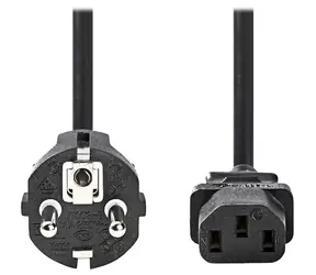 Nedis napájecí kabel Schuko - IEC-320-C13 černý / Napájecí kabel / 230 V / 10 A / 5 m