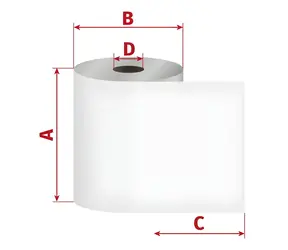 OEM Pokladní kotouček TERMO 80/80/17 mm / 25 m / 175 g/m2