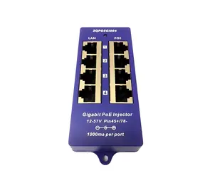 OEM PoE panel 4-portový stíněný pasivní / PoE panel / Gigabit