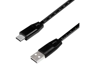 LogiLink USB-A - USB-C 1m černá / Kabel USB / USB 2.0 / 5V/3A