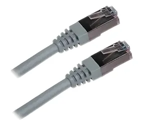XtendLan Cat6A šedý / Patch kabel / S/FTP / 20 m / LSZH