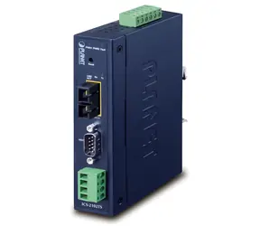 Planet průmyslový konvertor RS-232/422/485 na IP / Konvertor / 100Base-FX SC SM 30km / 9-48VDC/24VAC / -40~+75°C / IP30
