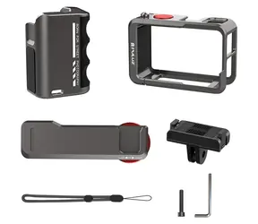 Puluz PU1058TS / Kovové pouzdro s rukojetí / pro DJI Osmo Action 5 Pro, 4, 3 / hliník