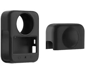 Puluz PU783B černá / Silikonové pouzdro / pro DJI Osmo 360 / s krytkou objektivu