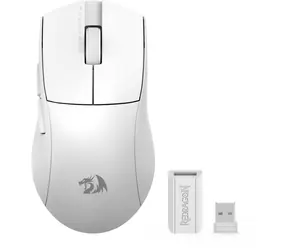 Redragon M916W-LIT-1K K1NG bílá / Bezdrátová herní myš / optická / 8000 DPI