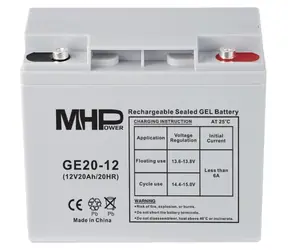 Carspa MHPower GE20-12 / Gelový akumulátor / VRLA GEL / 12V / 20Ah / Deep Cycle / T1-M5