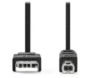 Nedis USB 2.0 kabel k tiskárně černá / Kabel USB / USB-A - USB-B / 3 m