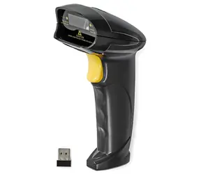 Nedis bezdrátová laserová čtečka čárových kódů černá / Čtečka čárových kódů / 1D lineární / USB dongle
