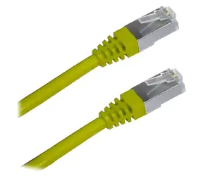 XtendLan SFTP CAT6A 0,5m žlutá / Patch kabel / RJ45-RJ45 / LSZH