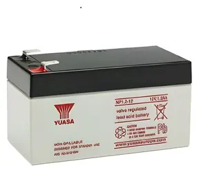 YUASA NP1,2-12 / Baterie do UPS / 12V / 1,2Ah / Faston F1-4,7mm / životnost 5 let